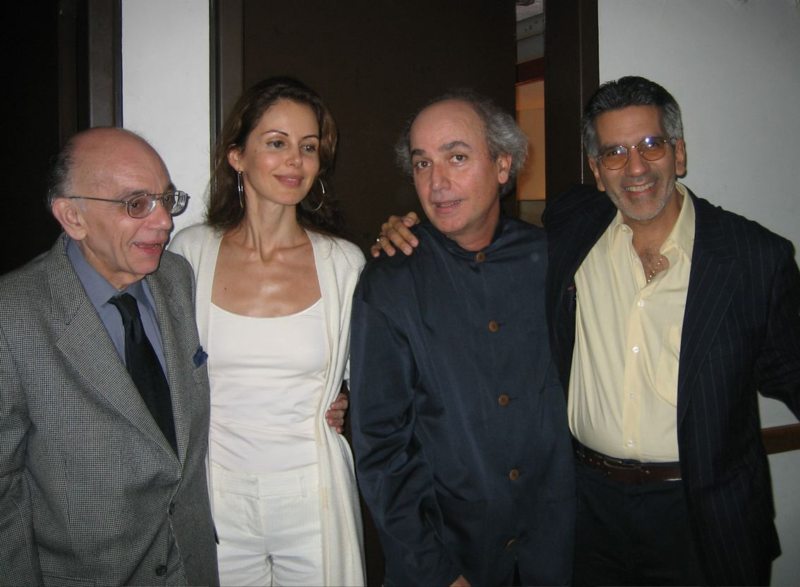 With maestro Jose Antonio Abreu, Athina, & composer Alfredo Rugeles (Caracas, 2005)